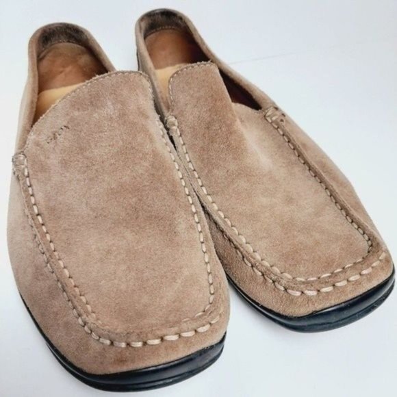 GEOX Respira Driving Loafer Shoes Suede Tan Men's Sz US 9 | Eur 42 - Picture 5 of 13